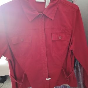 Liz Claiborne 1x red Jean jacket
